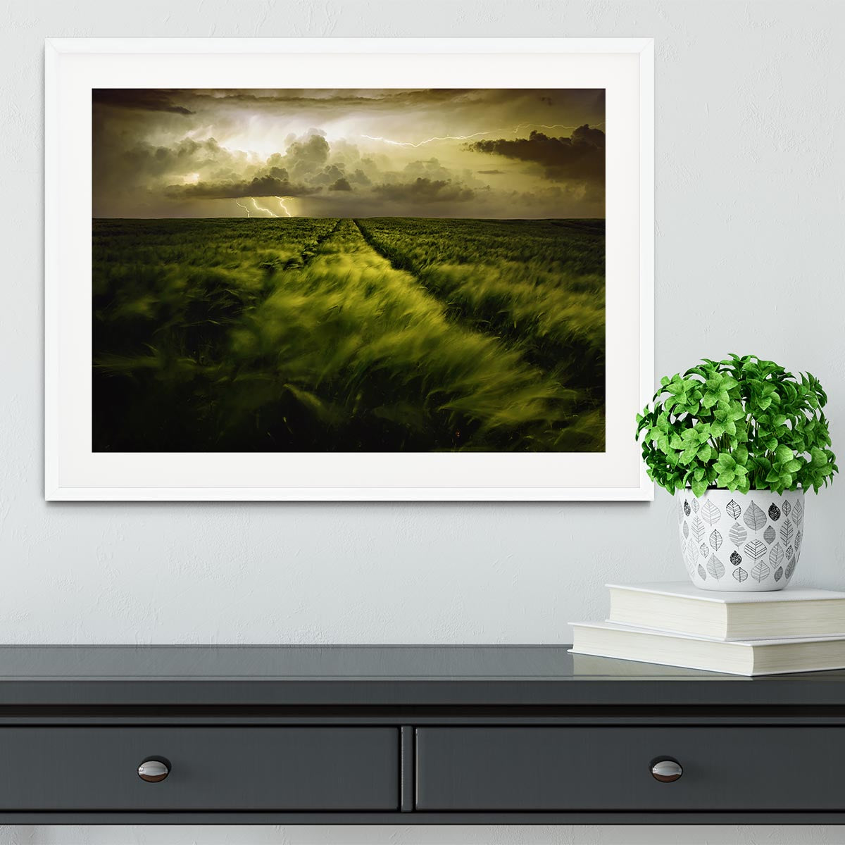 Journey To The Fierce Storm Framed Print - Canvas Art Rocks - 5