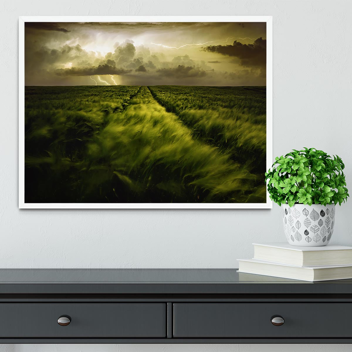 Journey To The Fierce Storm Framed Print - Canvas Art Rocks -6