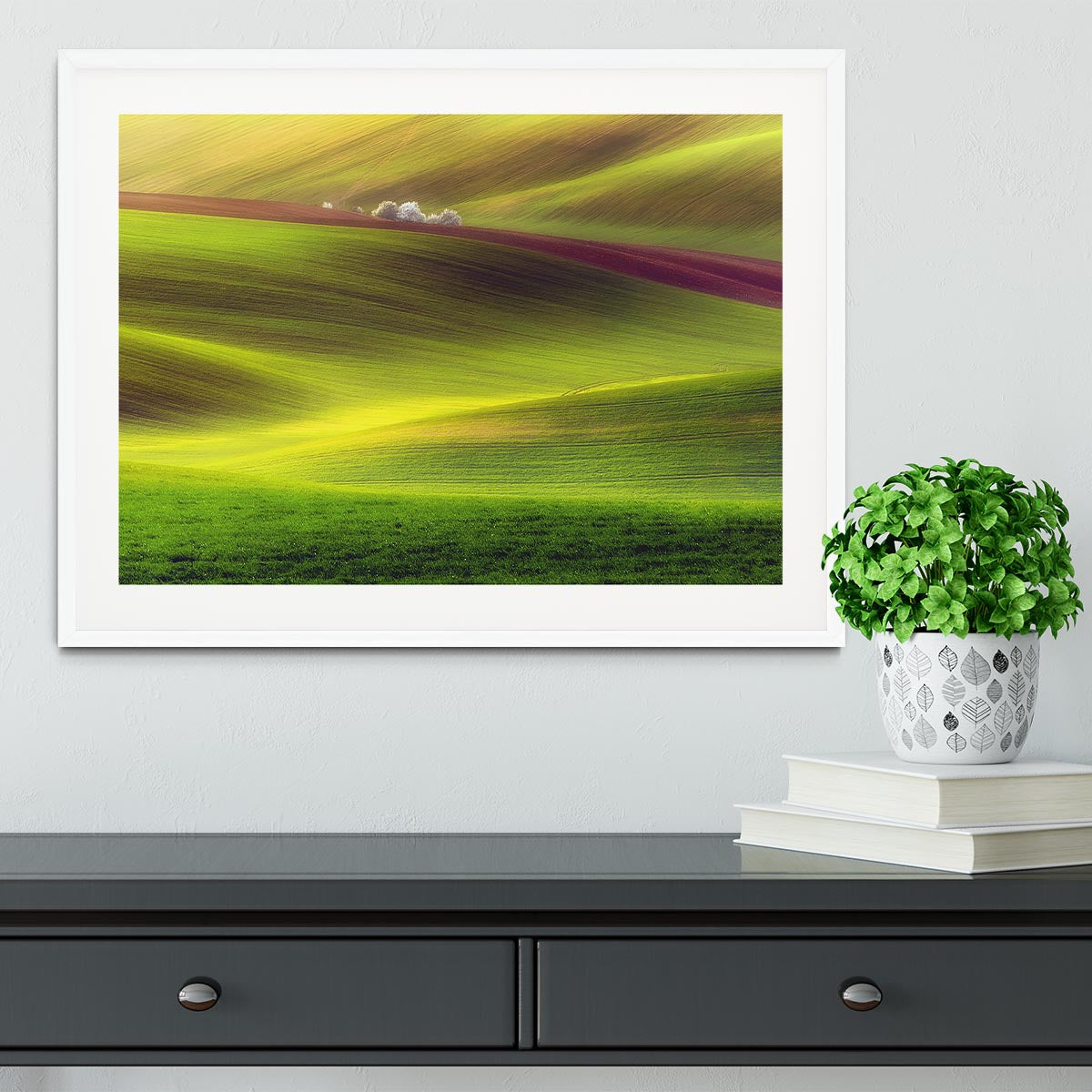 Golden Fields Framed Print - Canvas Art Rocks - 5