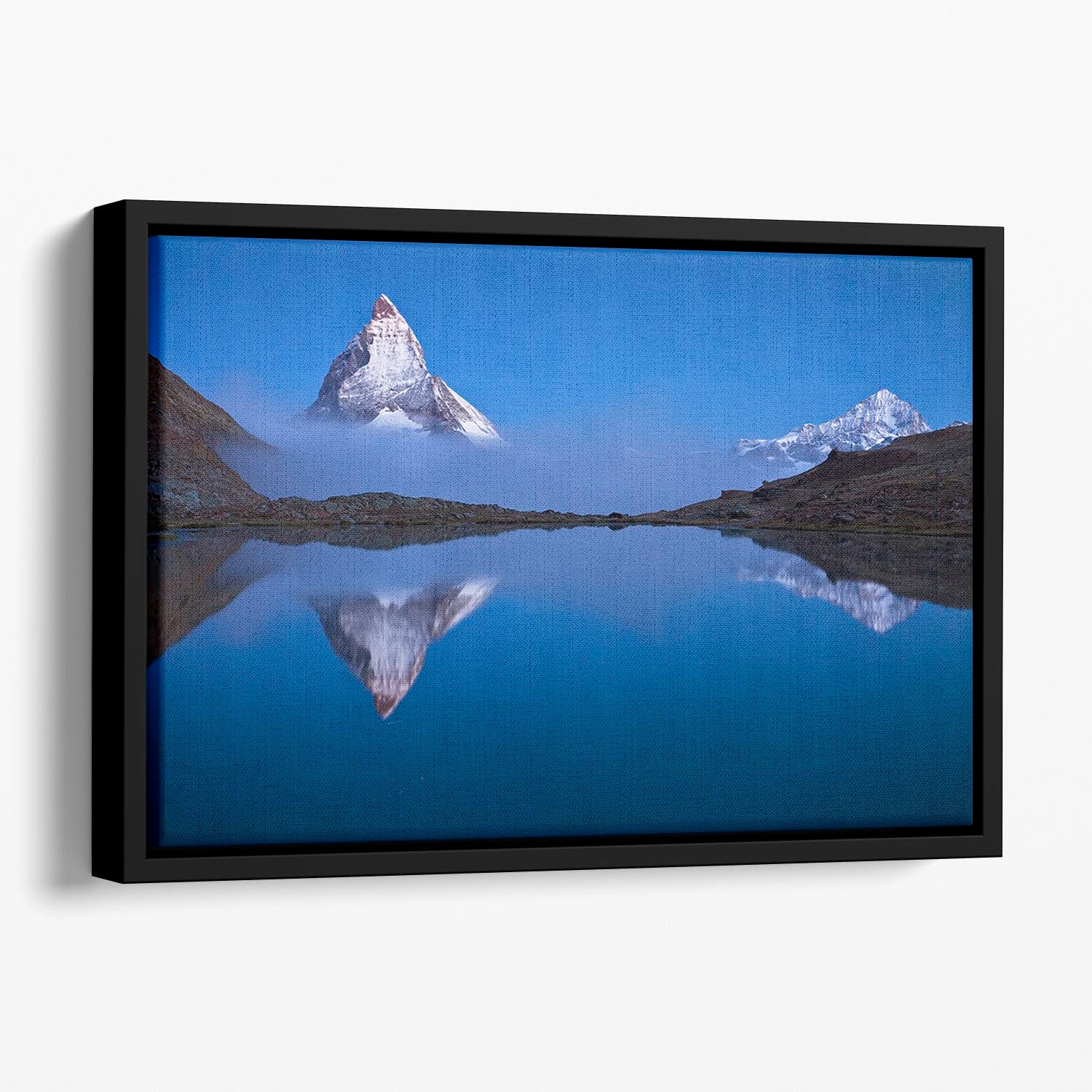 Night Mirror Floating Framed Canvas - Canvas Art Rocks - 1