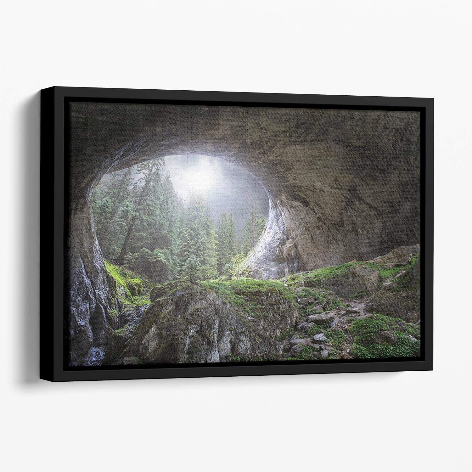 Peek To Heaven Floating Framed Canvas - Canvas Art Rocks - 1