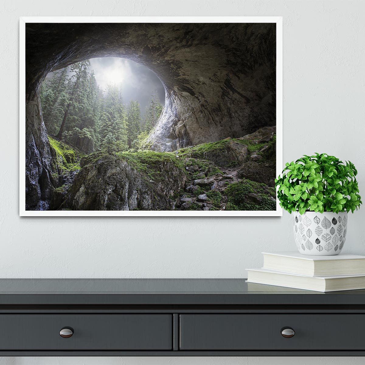 Peek To Heaven Framed Print - Canvas Art Rocks -6