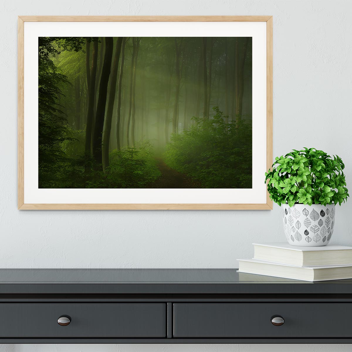 Forest Morning Framed Print - Canvas Art Rocks - 3