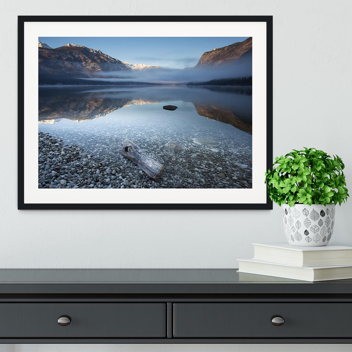 Bohinj's Tranquility Framed Print - Canvas Art Rocks - 1