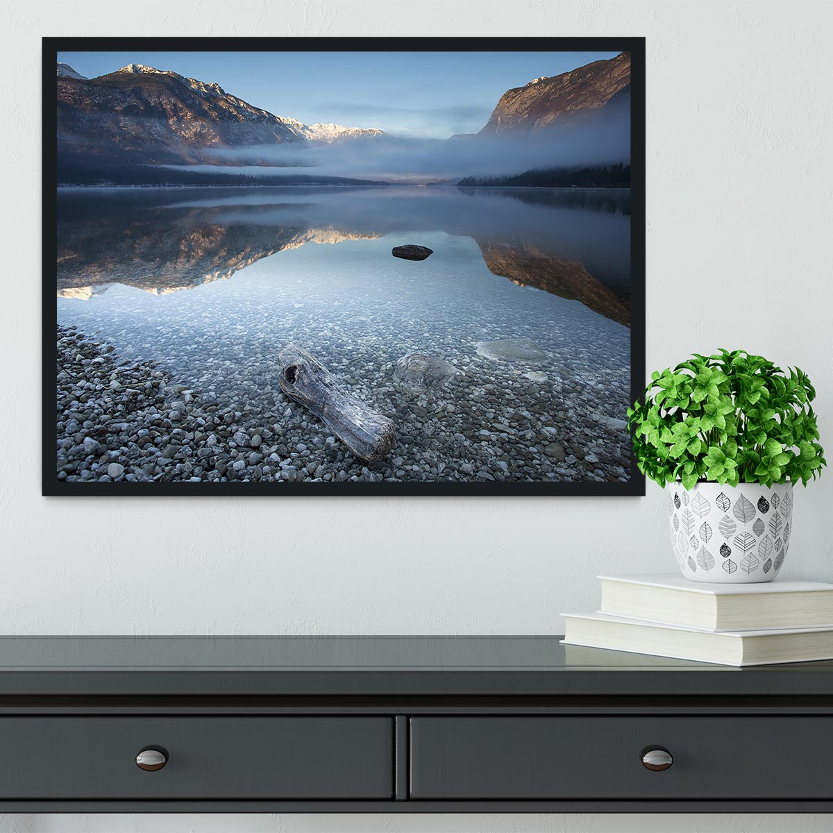 Bohinj's Tranquility Framed Print - Canvas Art Rocks - 2