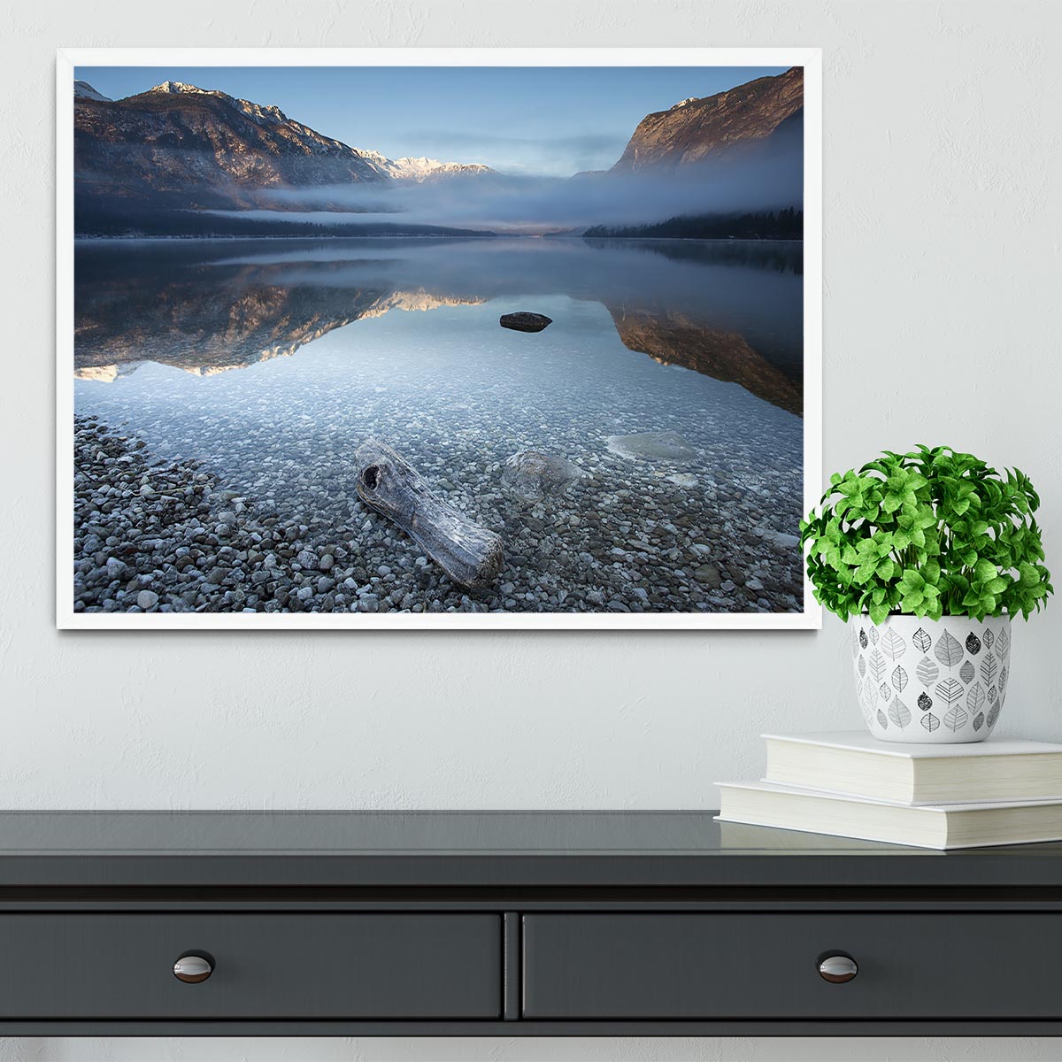 Bohinj's Tranquility Framed Print - Canvas Art Rocks -6