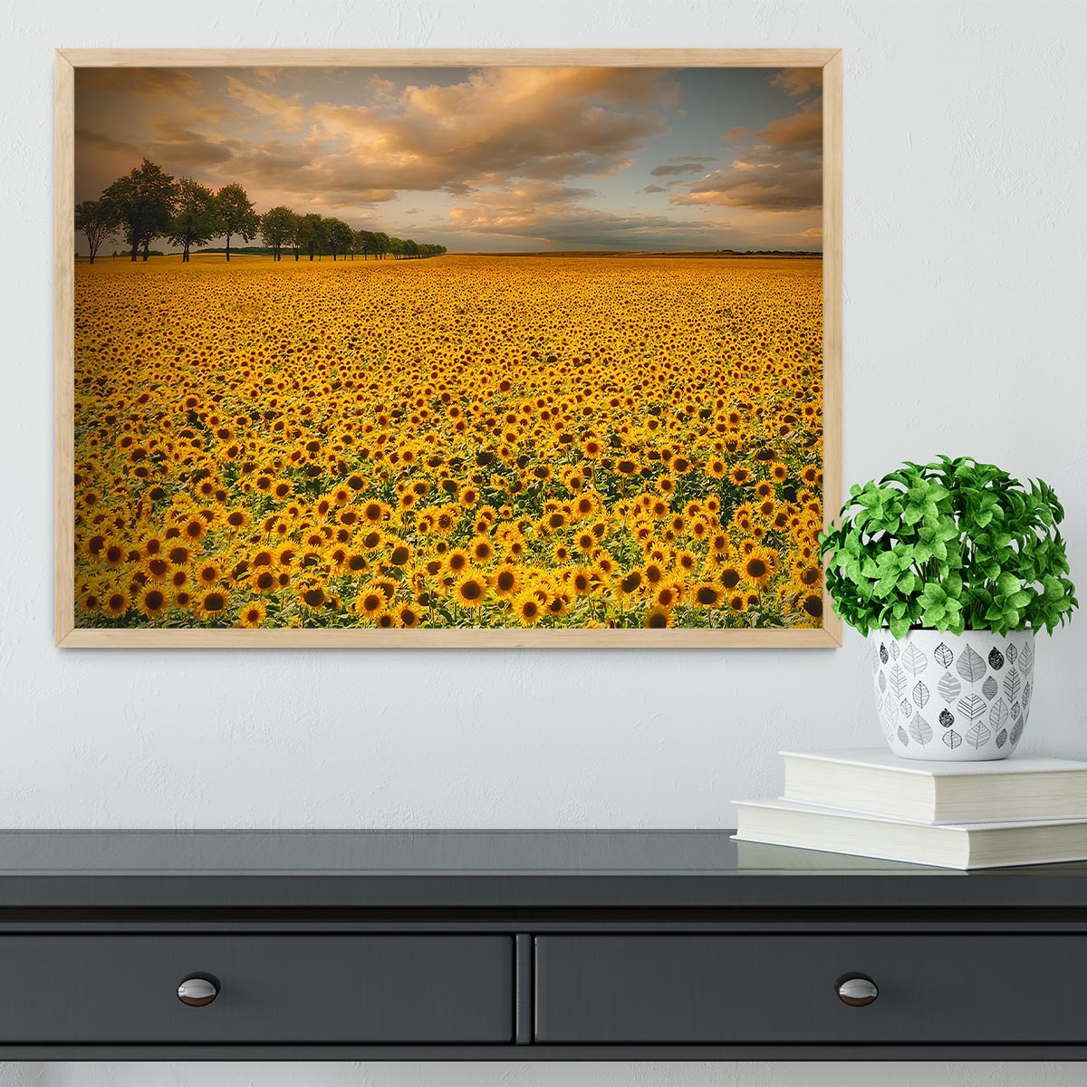 Sunflowers Framed Print - Canvas Art Rocks - 4