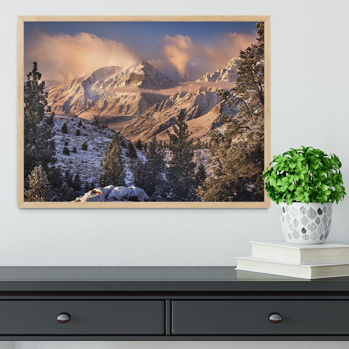 Mountain Light Framed Print - Canvas Art Rocks - 4