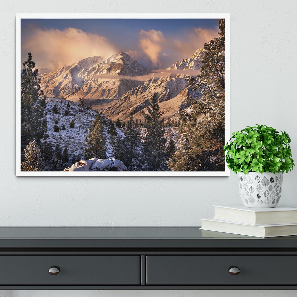 Mountain Light Framed Print - Canvas Art Rocks -6