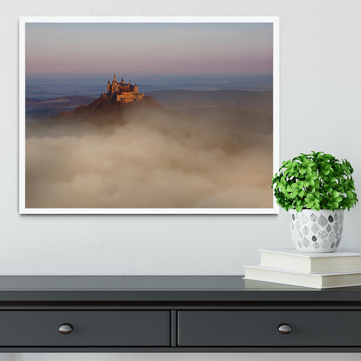 Fairytale Castle Hohenzollern Framed Print - Canvas Art Rocks -6