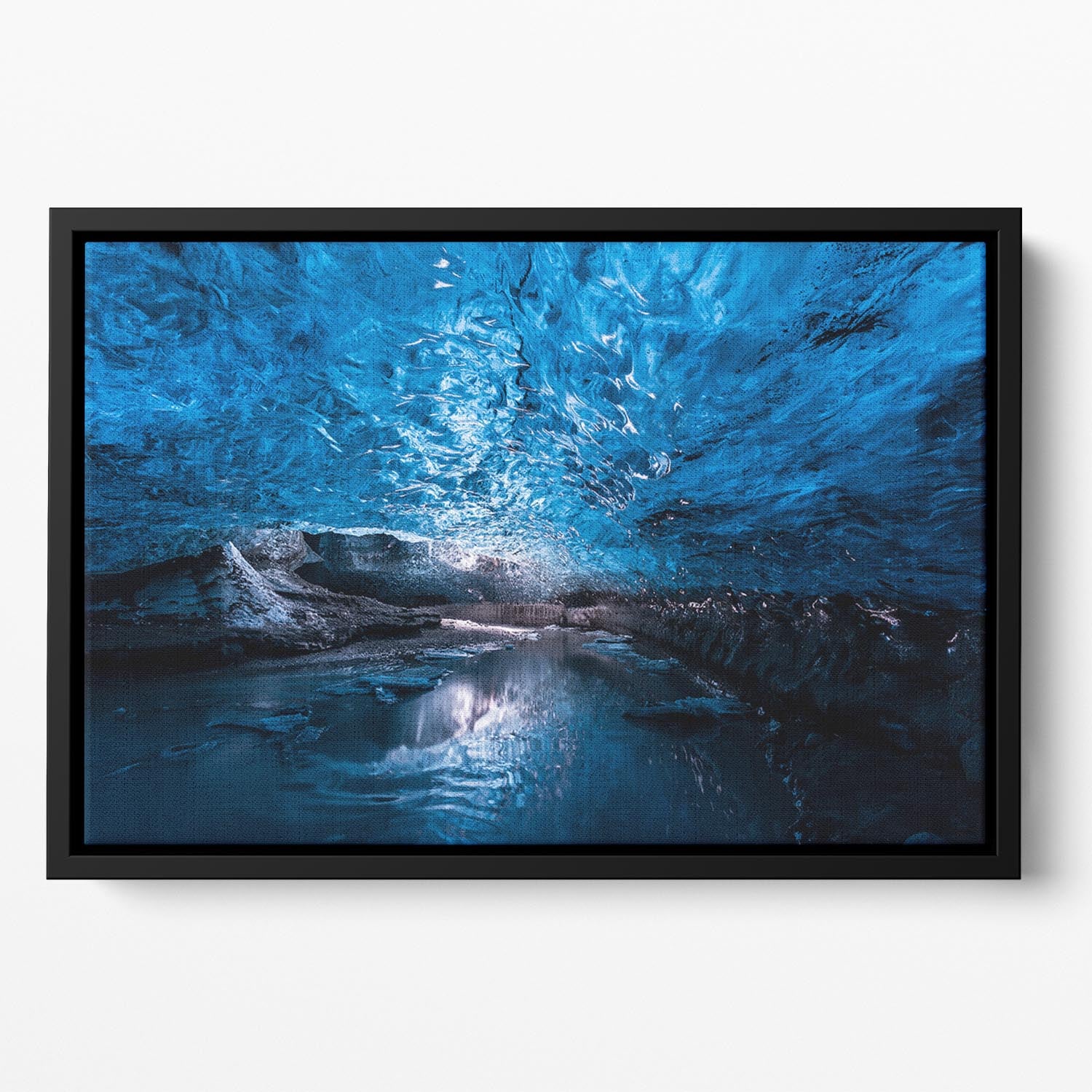 Deep Inside Floating Framed Canvas - Canvas Art Rocks - 2