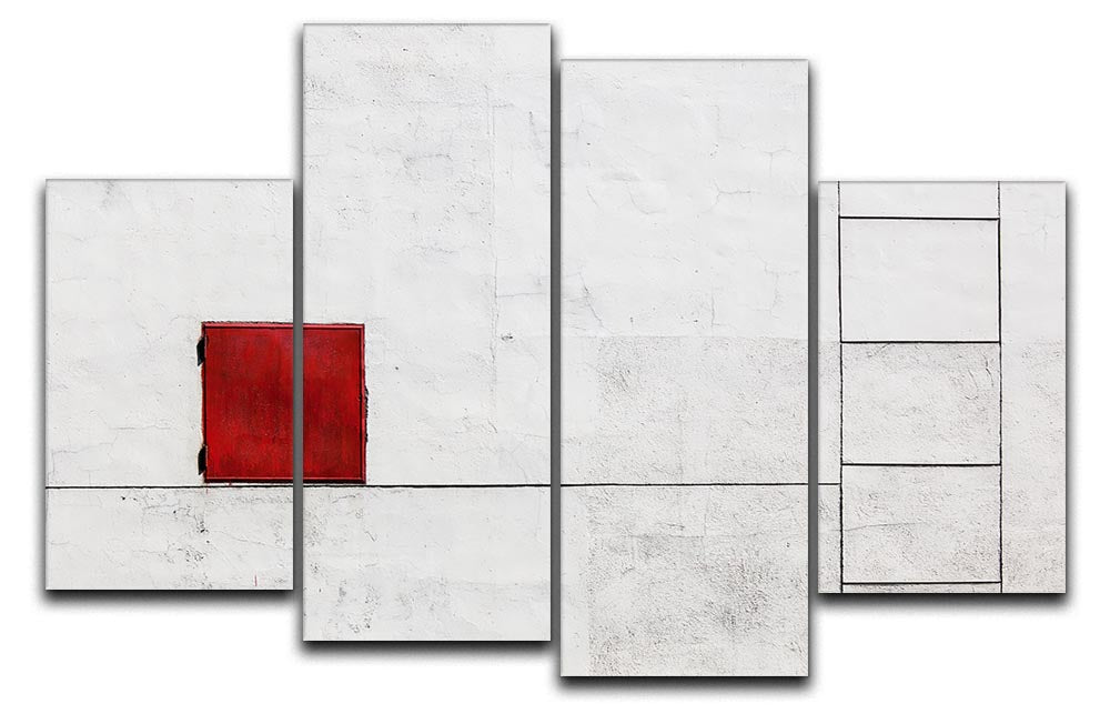 Suprematism Is All Around 4 Split Panel Canvas - Canvas Art Rocks - 1