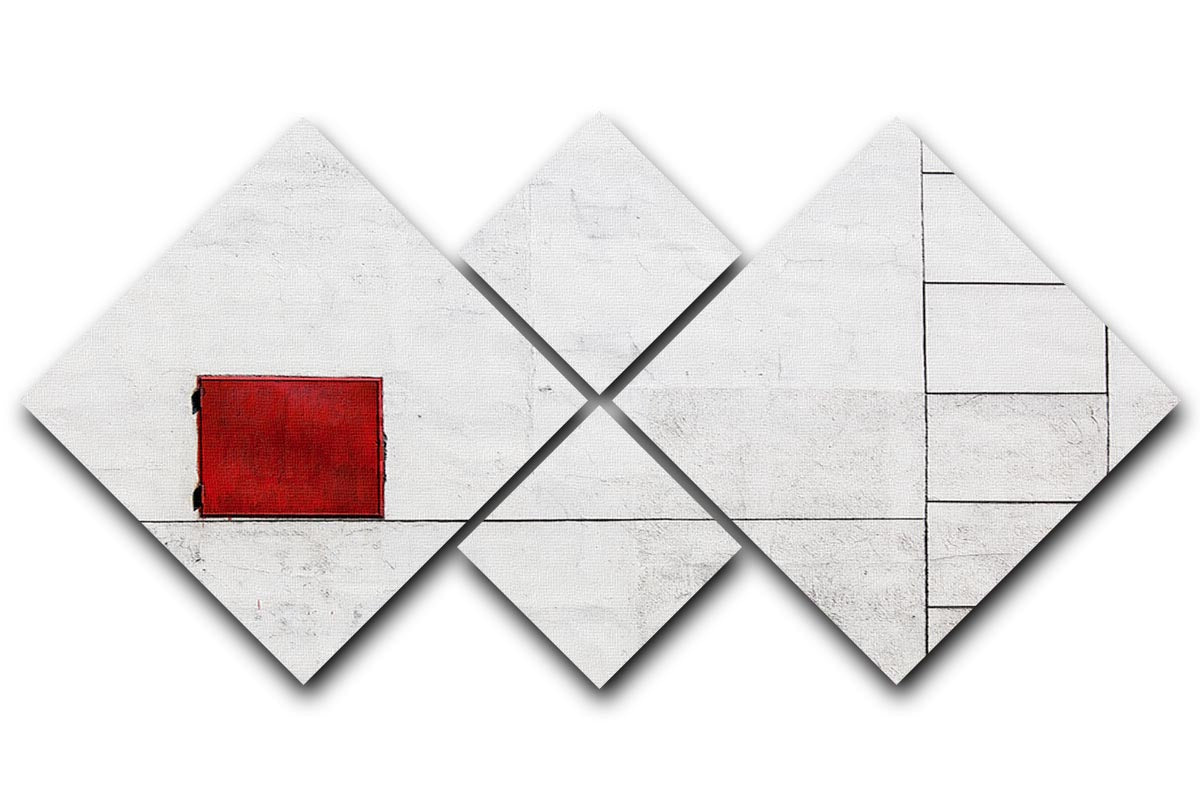 Suprematism Is All Around 4 Square Multi Panel Canvas - Canvas Art Rocks - 1