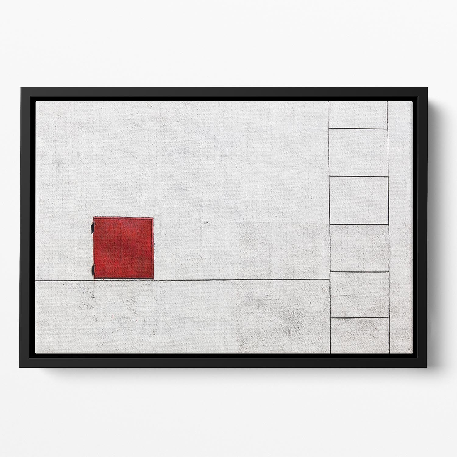 Suprematism Is All Around Floating Framed Canvas - Canvas Art Rocks - 2