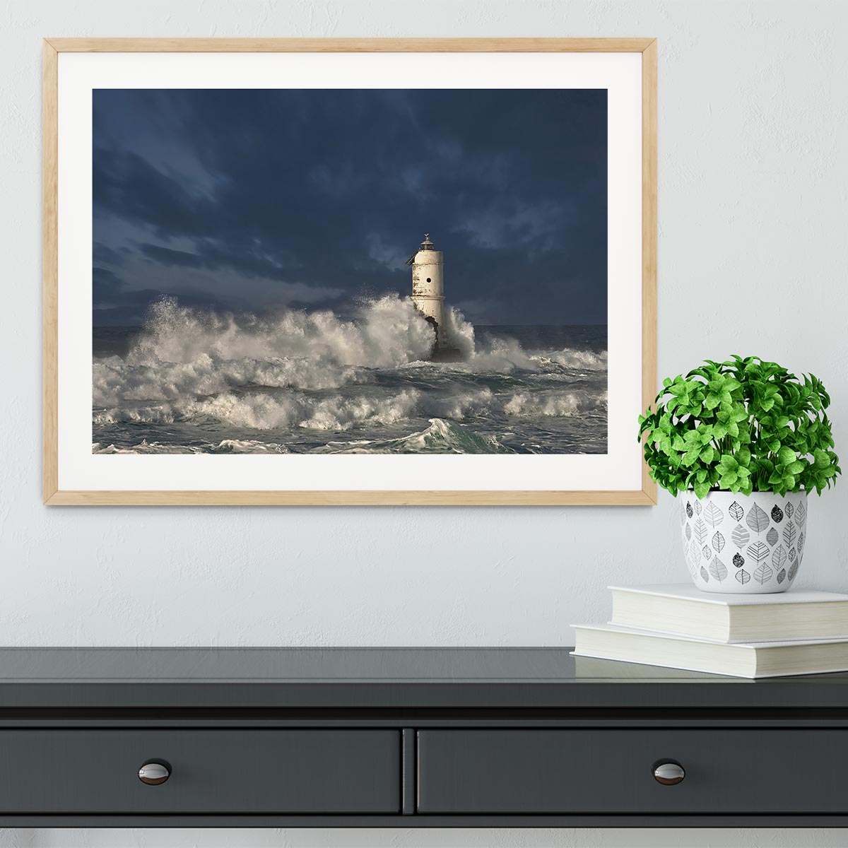 Faro Di Mangiabarche Calasetta-Sardegna Framed Print - Canvas Art Rocks - 3