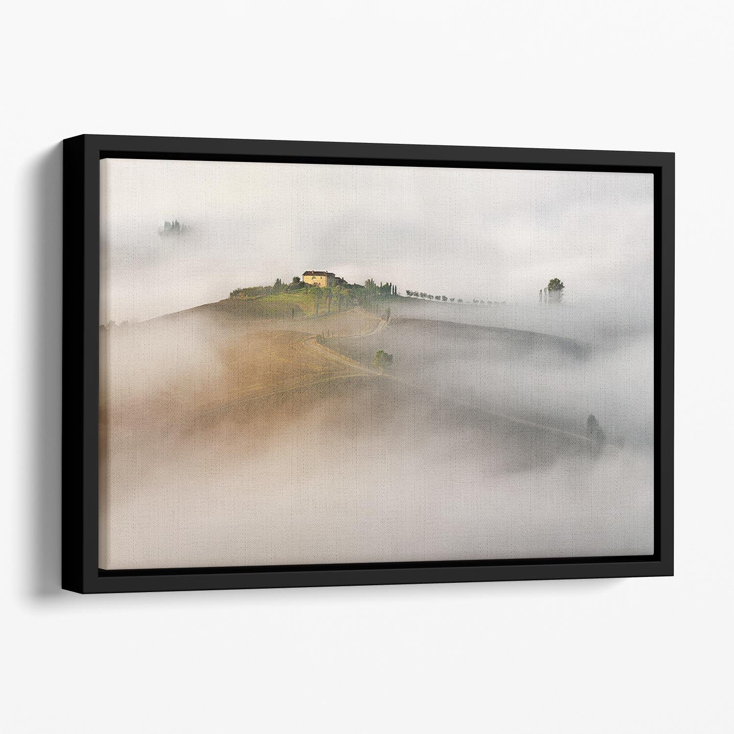 Tuscany Landscape Floating Framed Canvas - Canvas Art Rocks - 1