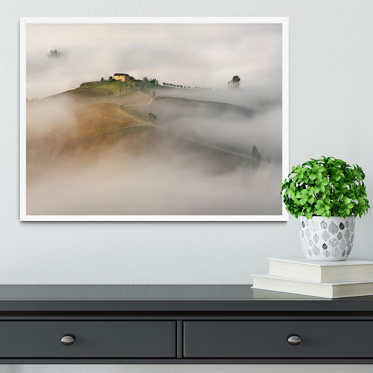 Tuscany Landscape Framed Print - Canvas Art Rocks -6