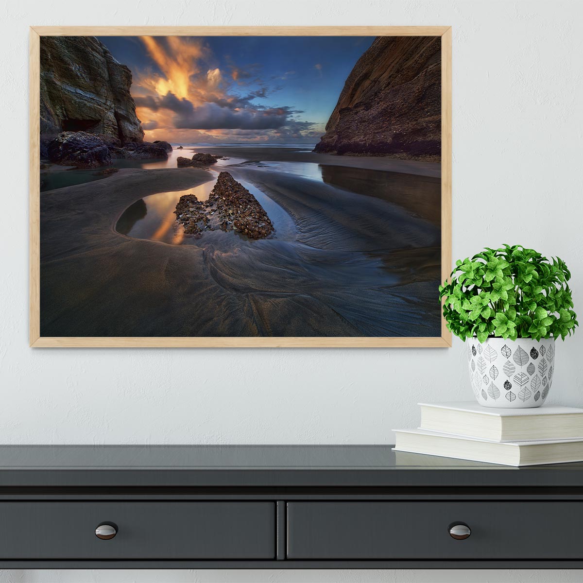 When The Tide Receded Framed Print - Canvas Art Rocks - 4