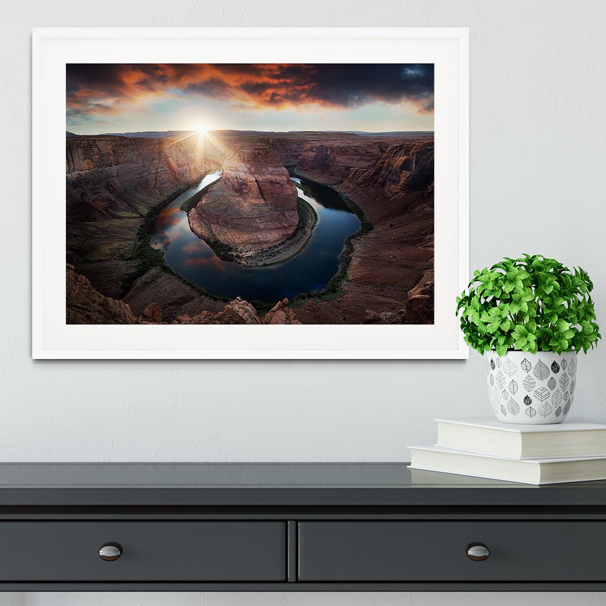 Horseshoe Bend Framed Print - Canvas Art Rocks - 5