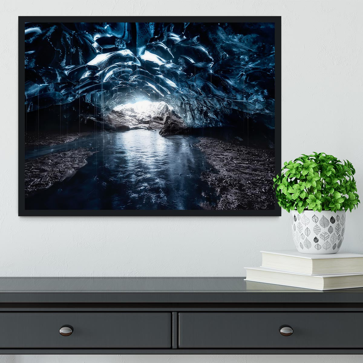 Into The Blue Framed Print - Canvas Art Rocks - 2