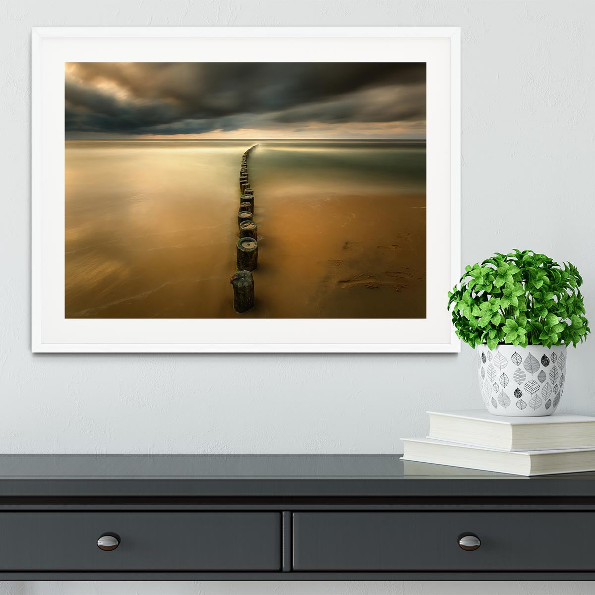 Line Framed Print - Canvas Art Rocks - 5