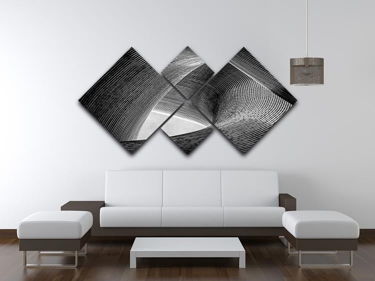 Entwined 4 Square Multi Panel Canvas - Canvas Art Rocks - 3