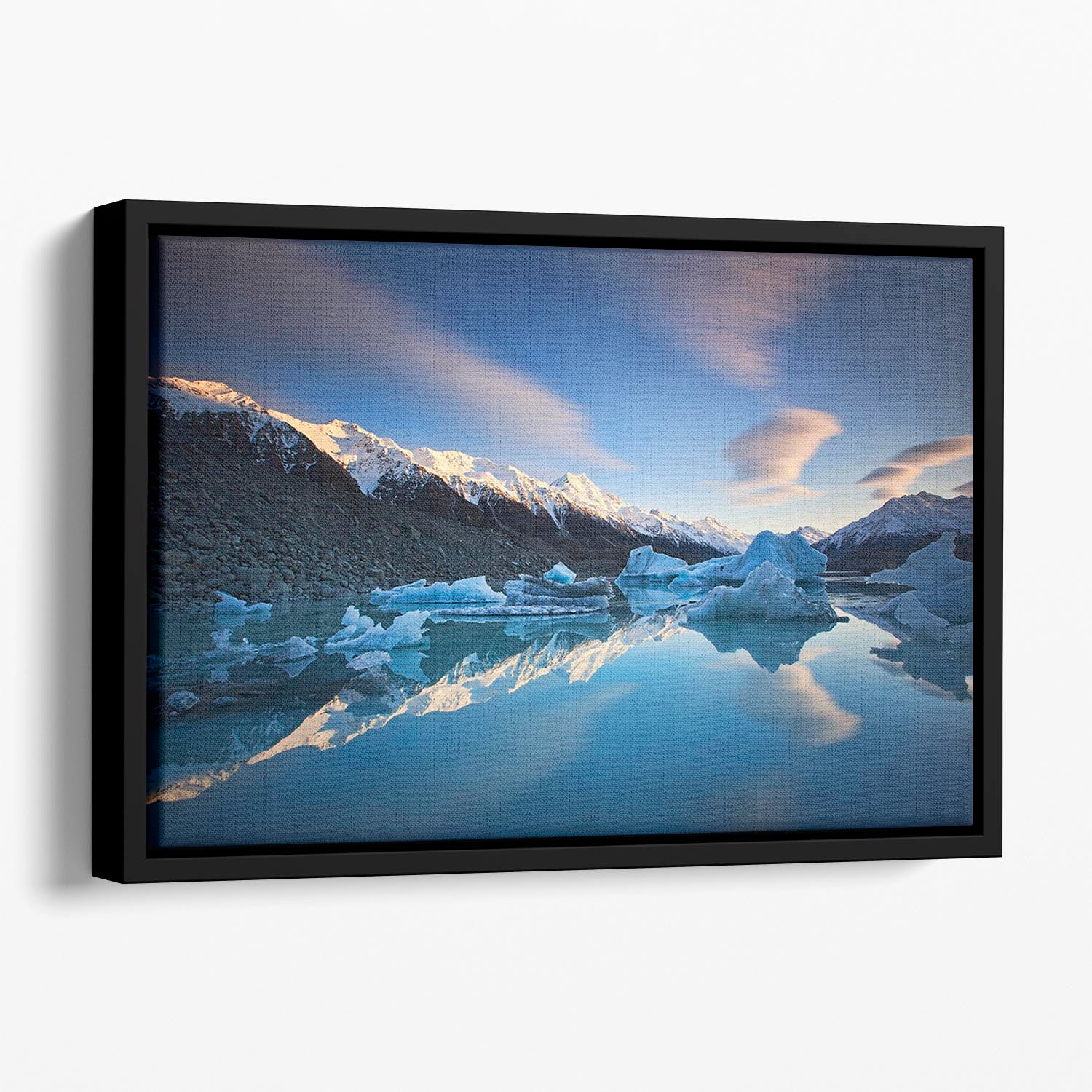 Winter Symmetry Floating Framed Canvas - Canvas Art Rocks - 1