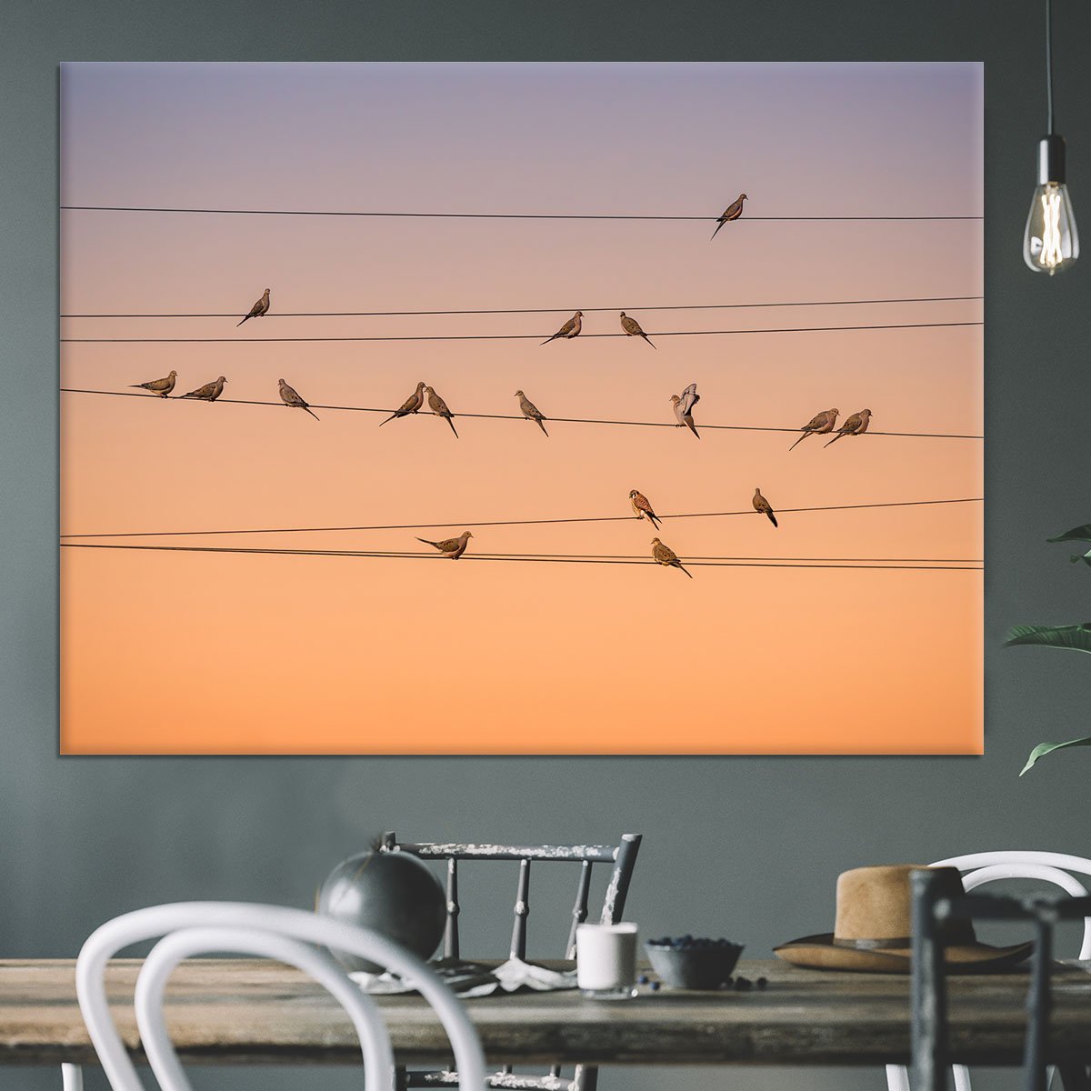 Sunrise Birds Canvas Print or Poster - Canvas Art Rocks - 3
