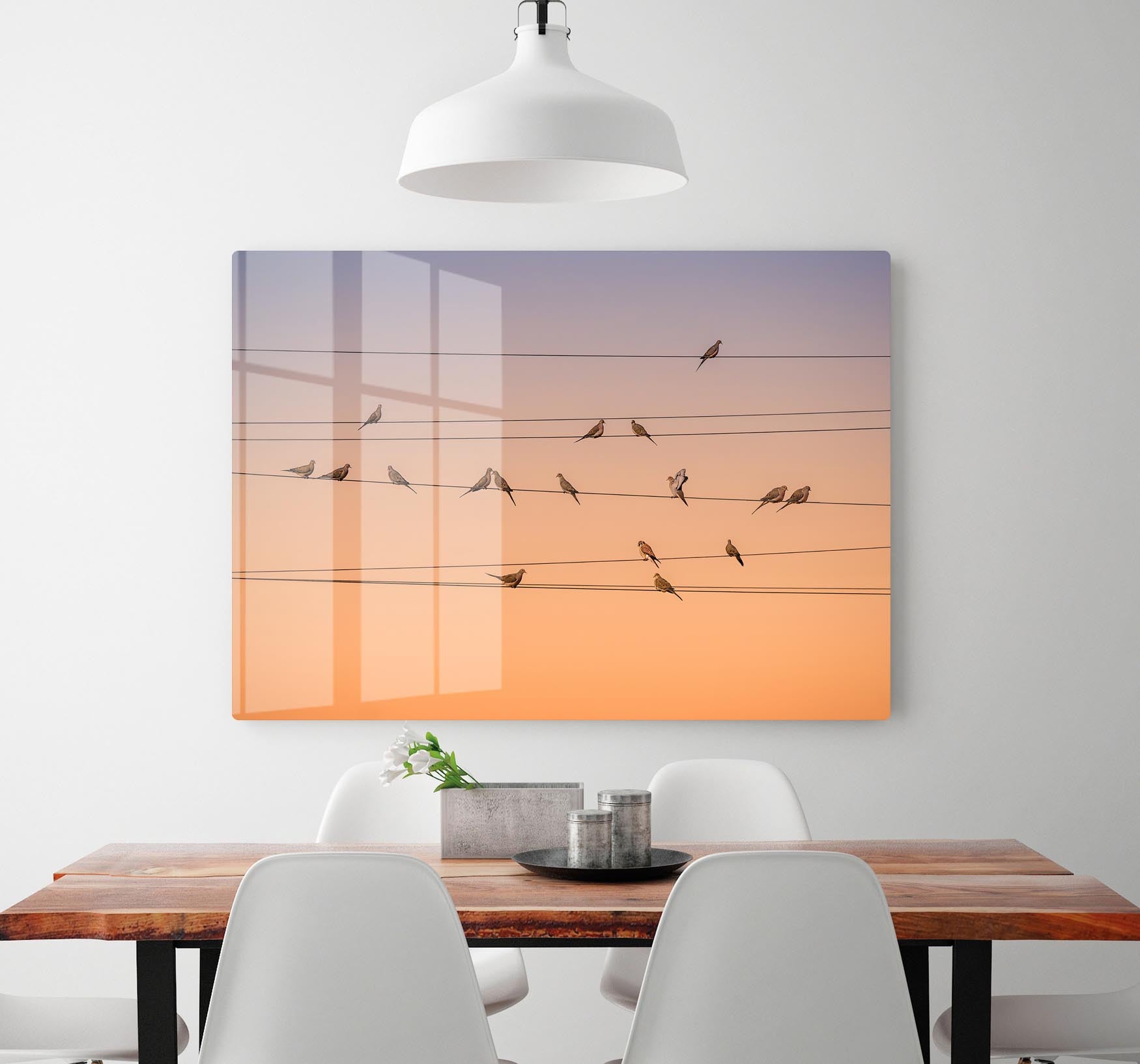 Sunrise Birds HD Metal Print - Canvas Art Rocks - 2