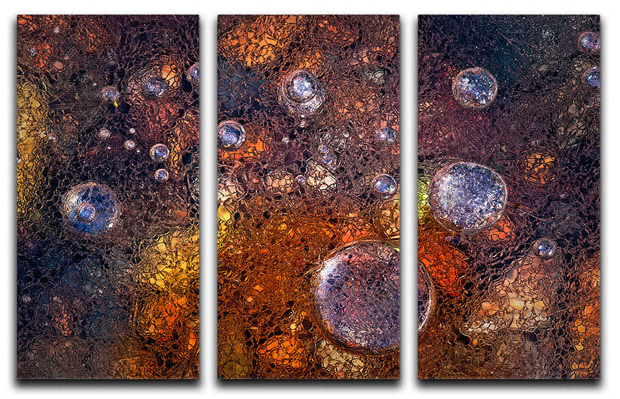Winter Over Autumn 3 Split Panel Canvas Print - Canvas Art Rocks - 1