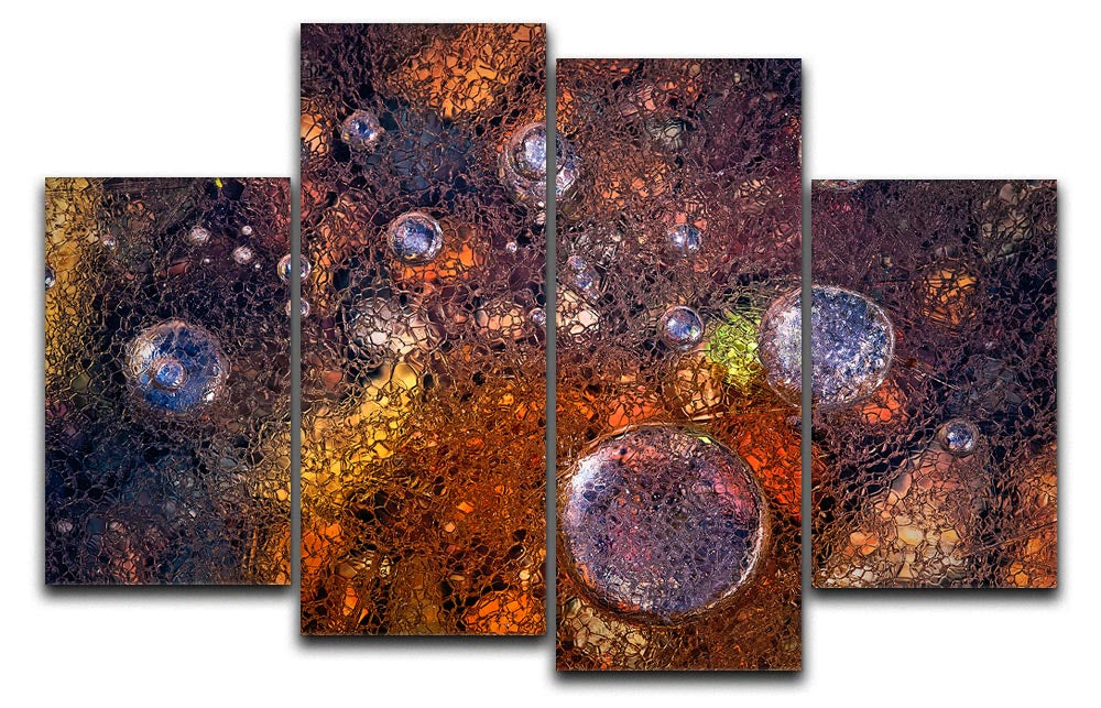 Winter Over Autumn 4 Split Panel Canvas - Canvas Art Rocks - 1