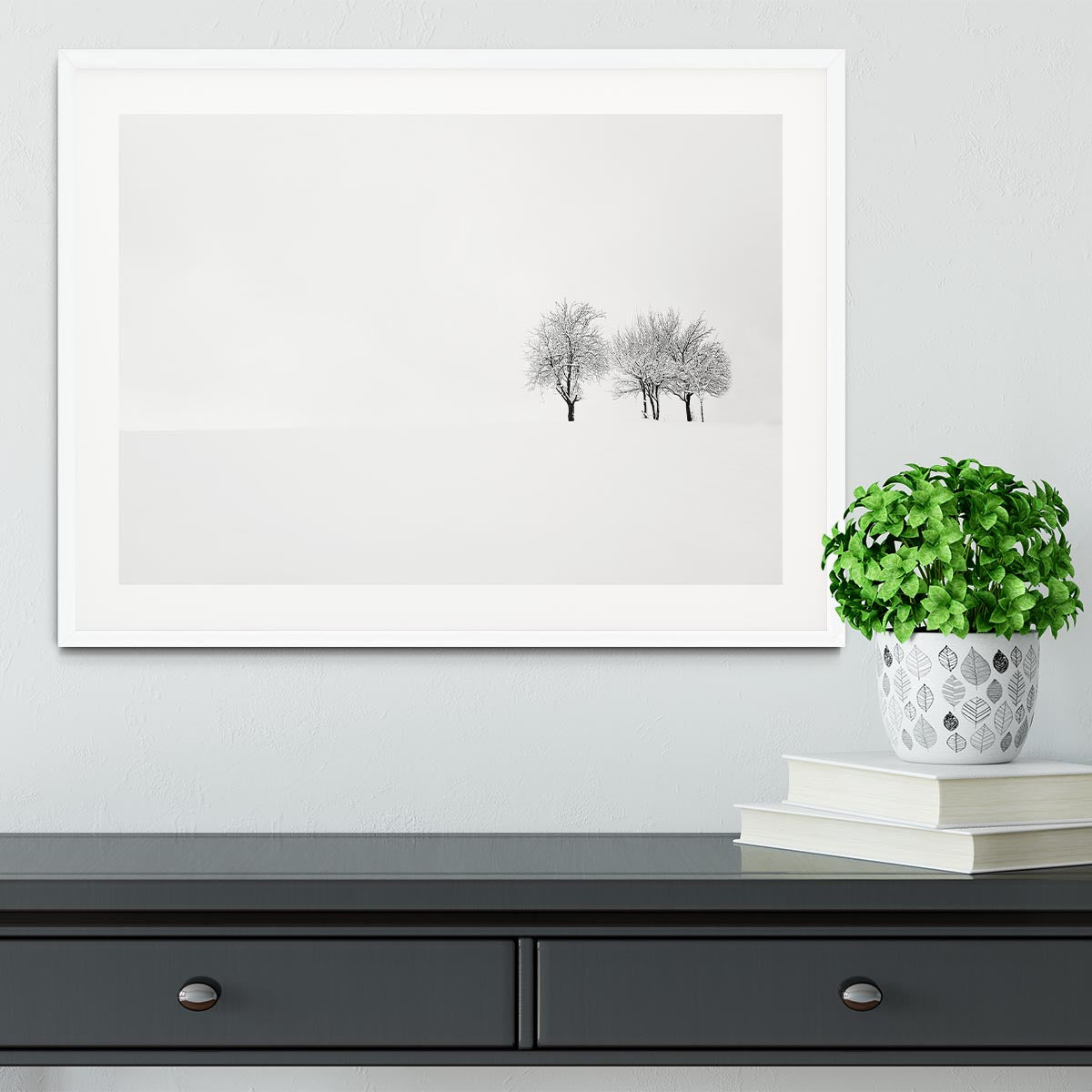 Tree And Silence Framed Print - Canvas Art Rocks - 5