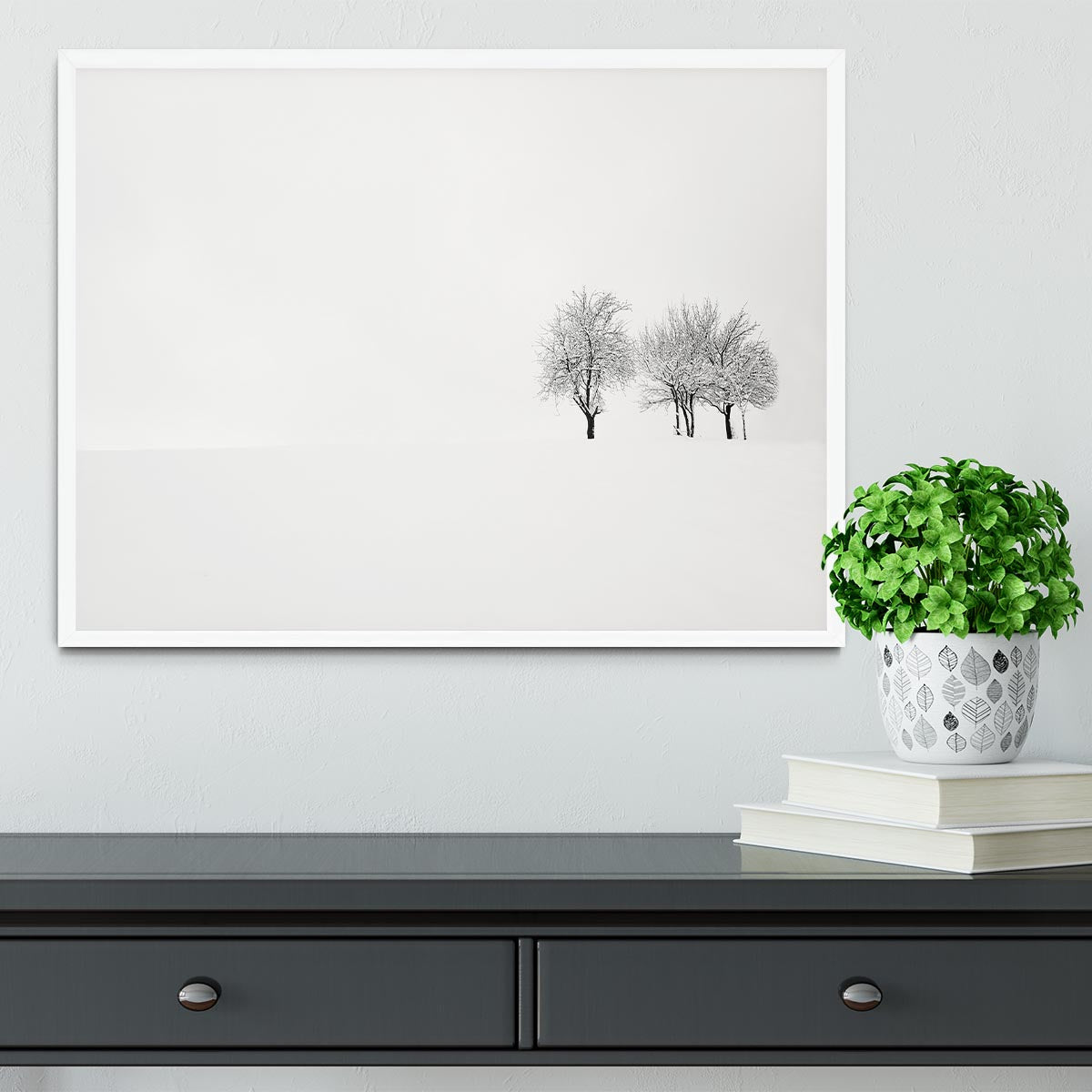 Tree And Silence Framed Print - Canvas Art Rocks -6