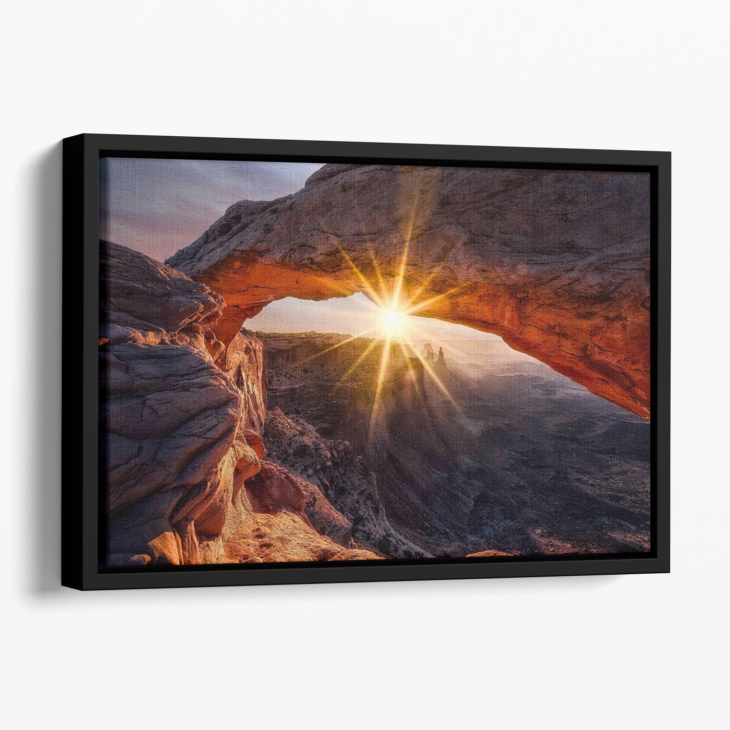 The Mesa Arch Floating Framed Canvas - Canvas Art Rocks - 1