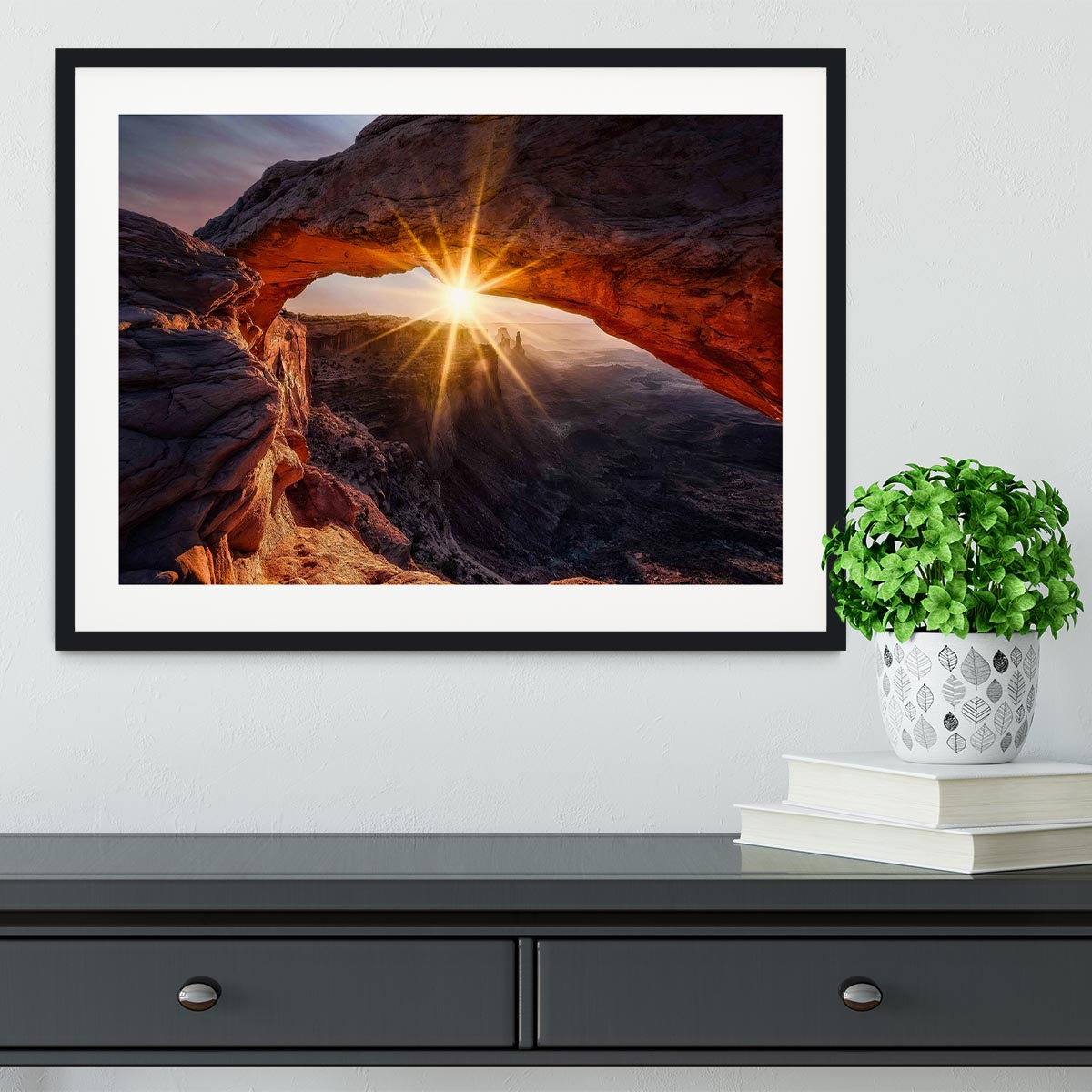 The Mesa Arch Framed Print - Canvas Art Rocks - 1