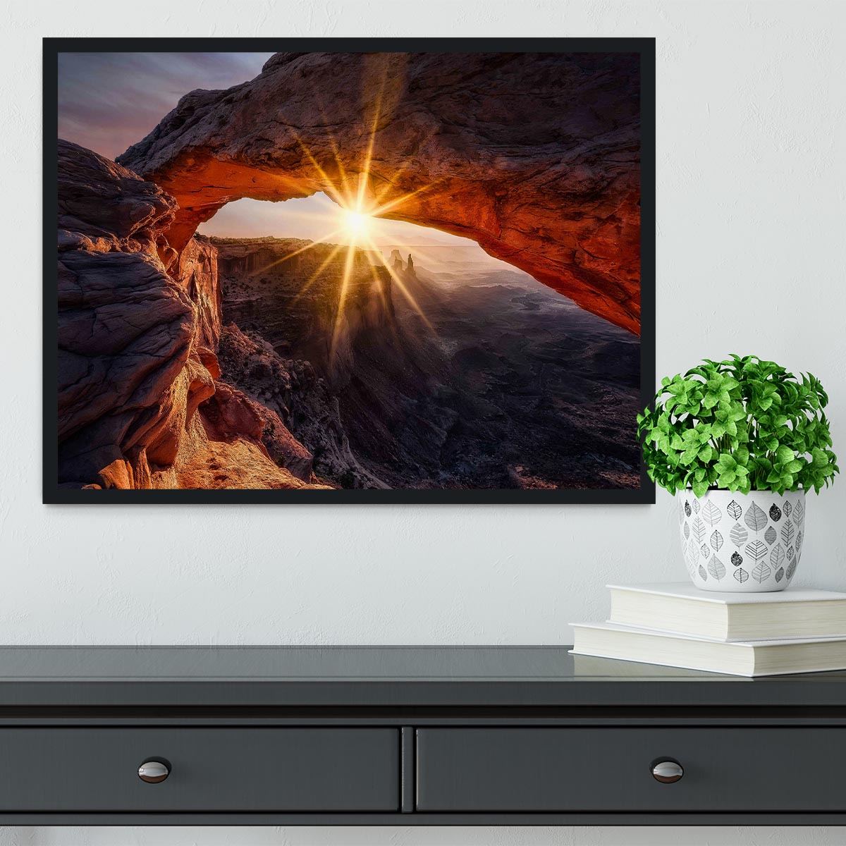 The Mesa Arch Framed Print - Canvas Art Rocks - 2