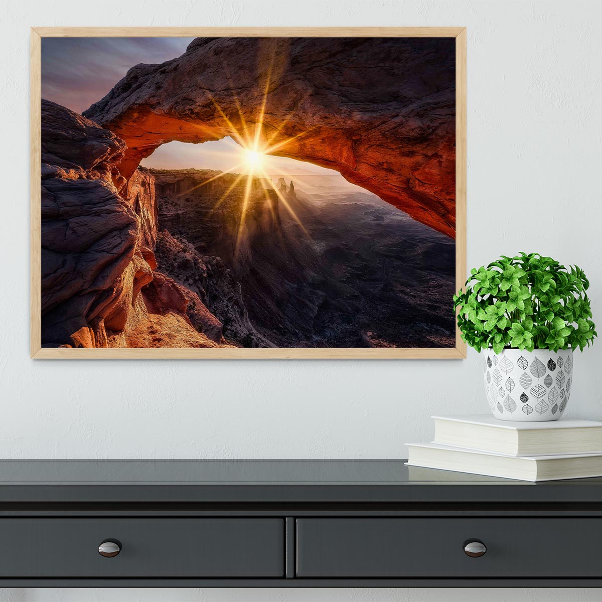 The Mesa Arch Framed Print - Canvas Art Rocks - 4