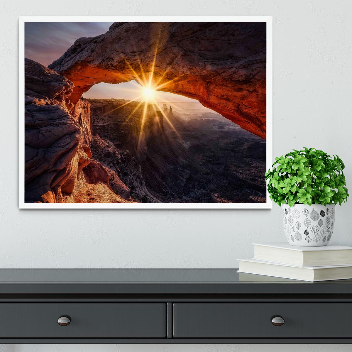 The Mesa Arch Framed Print - Canvas Art Rocks -6