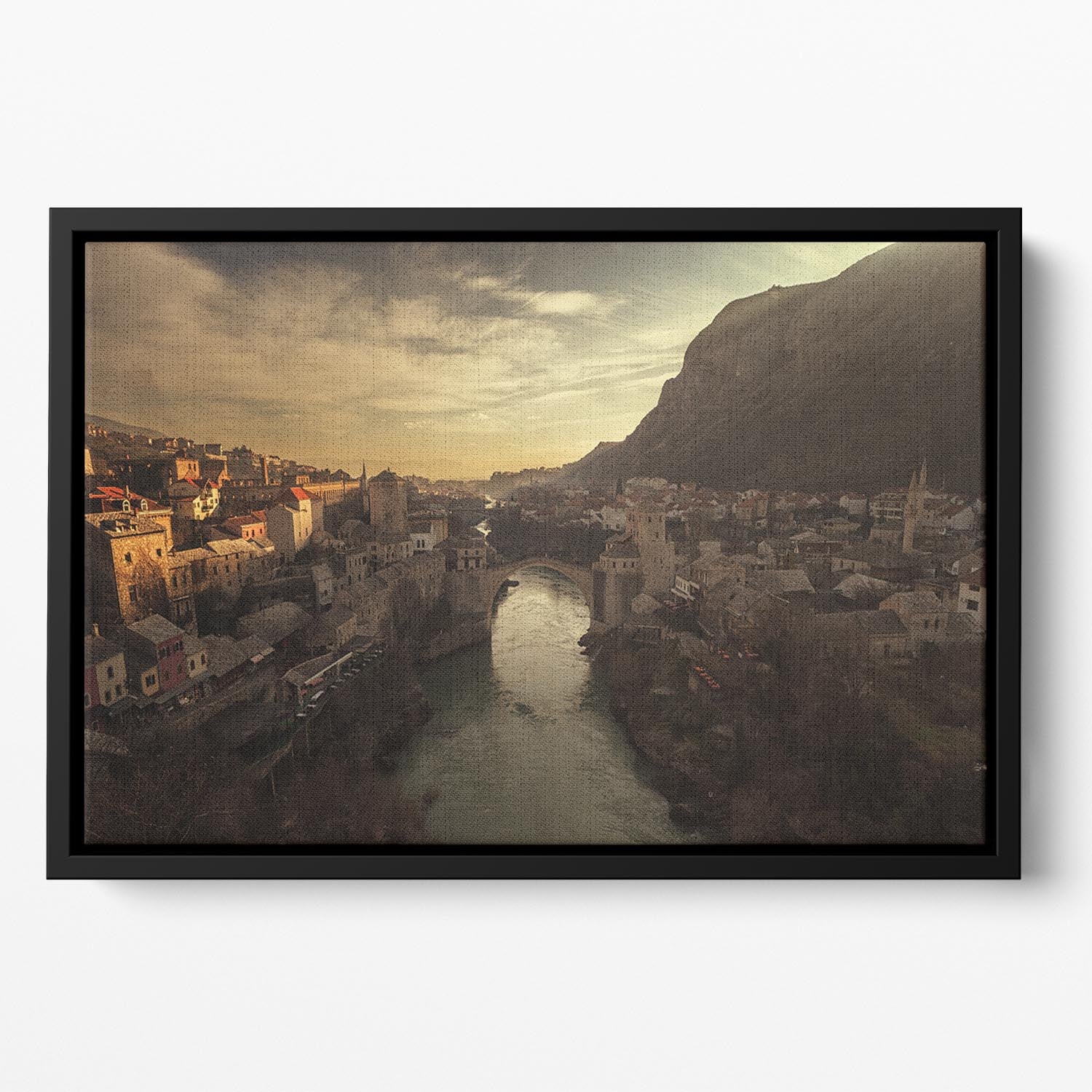 Mostar Floating Framed Canvas - Canvas Art Rocks - 2