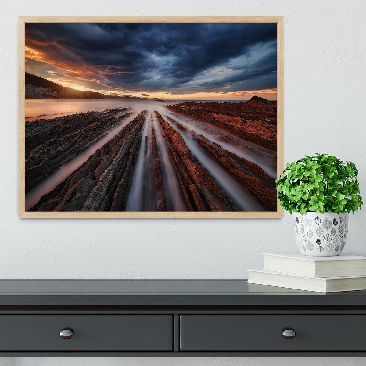 Zumaia Flysch 6 Framed Print - Canvas Art Rocks - 4