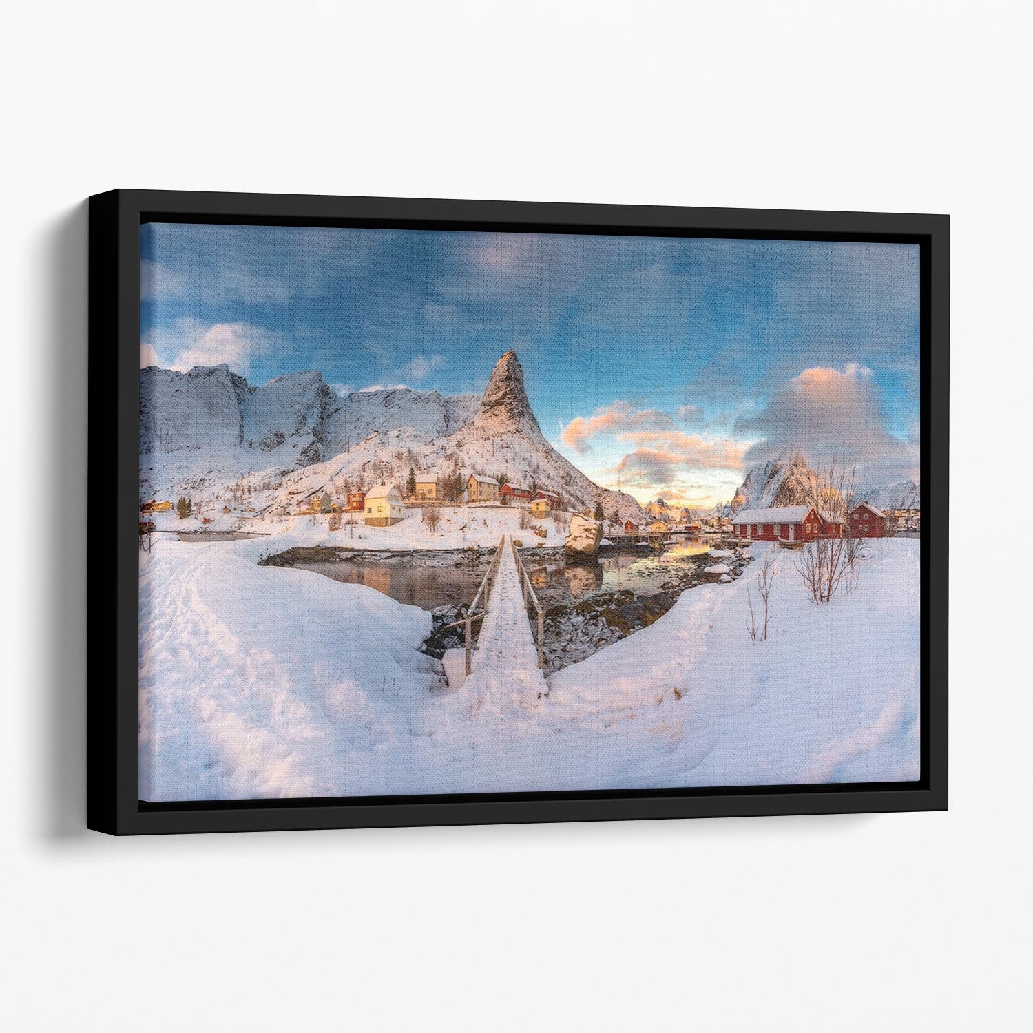 Reine Floating Framed Canvas - Canvas Art Rocks - 1