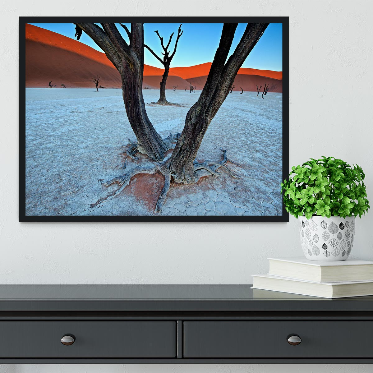 Ancient Trees In The Vlei Framed Print - Canvas Art Rocks - 2