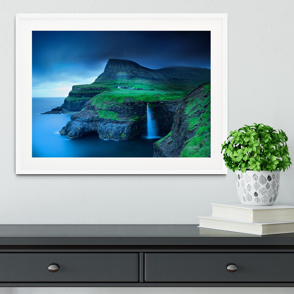 Gasadalur Framed Print - Canvas Art Rocks - 5