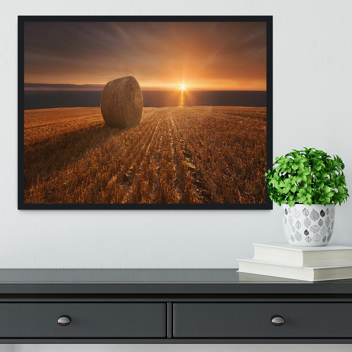 Gold Harvest Framed Print - Canvas Art Rocks - 2