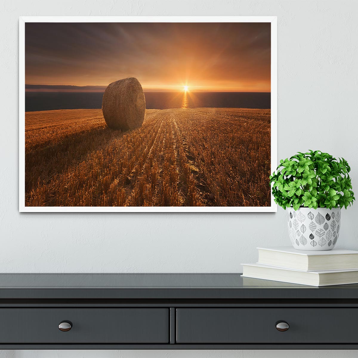 Gold Harvest Framed Print - Canvas Art Rocks -6