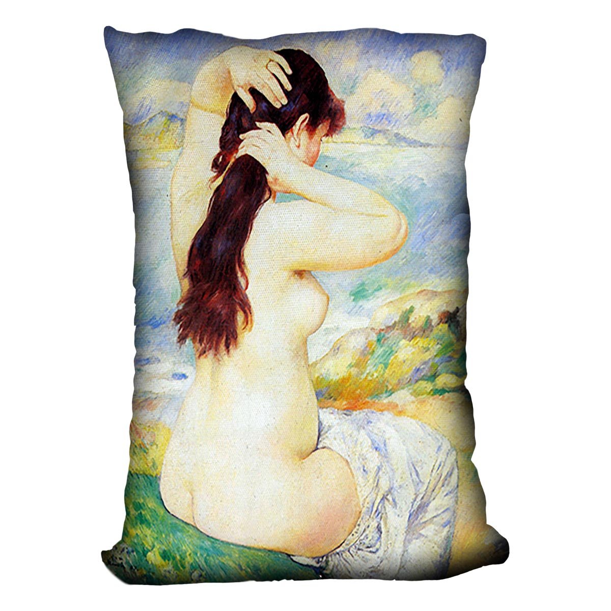 A Bather by Renoir Throw Pillow