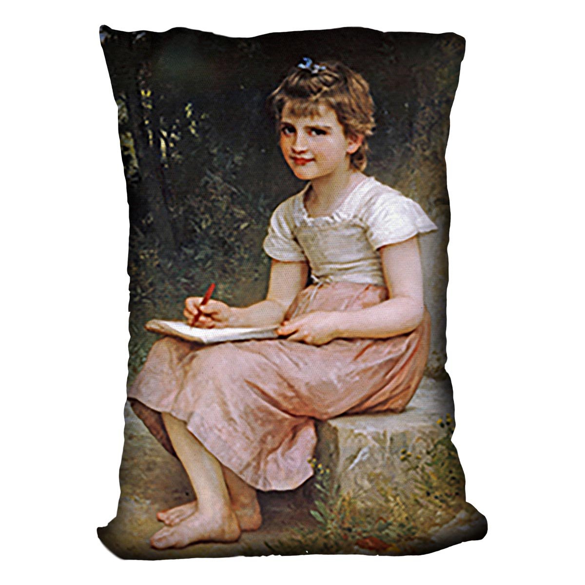 A Calling 1896 By Bouguereau Throw Pillow