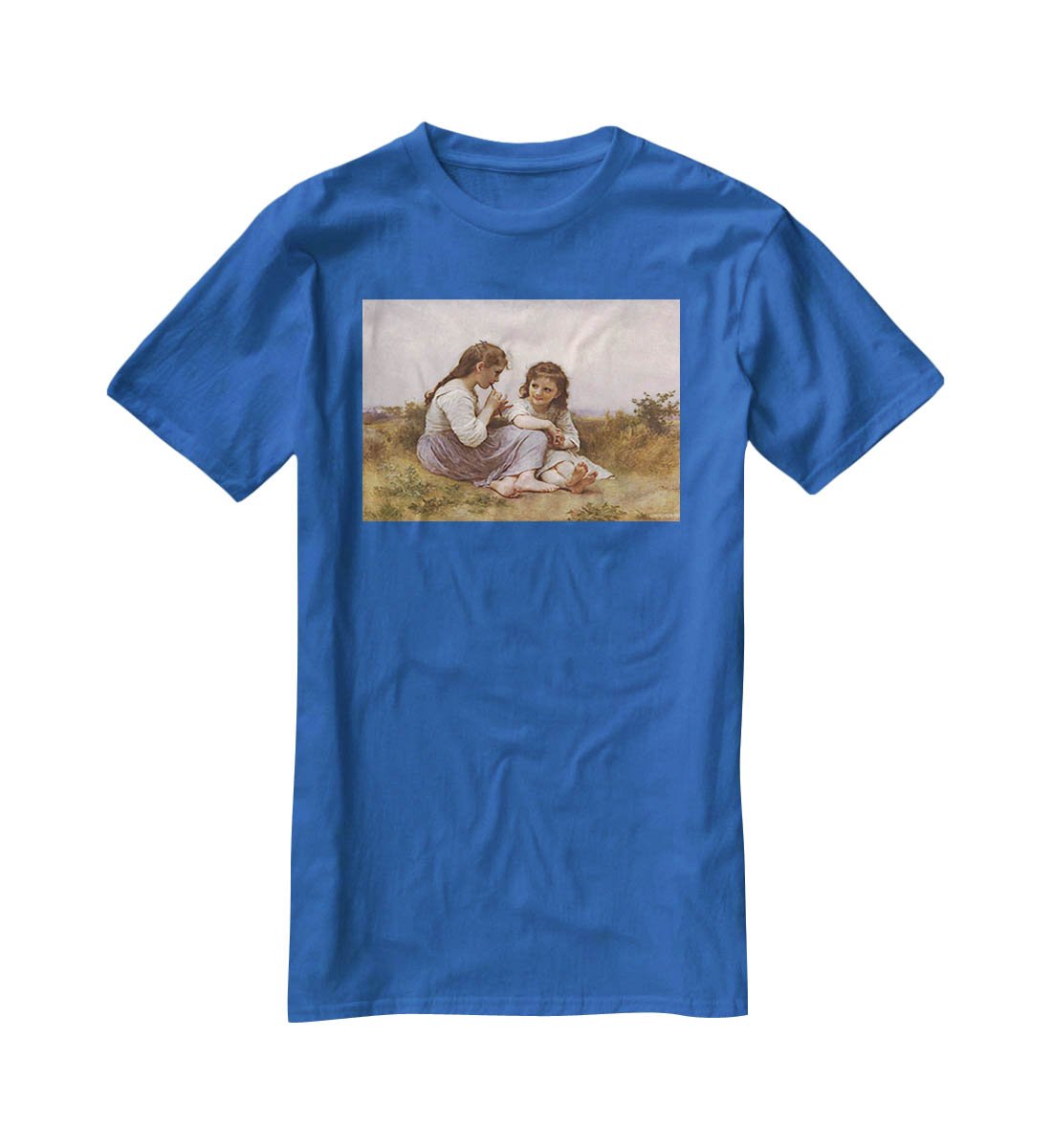 A Childhood Idyll 1900 By Bouguereau T-Shirt - Canvas Art Rocks - 2