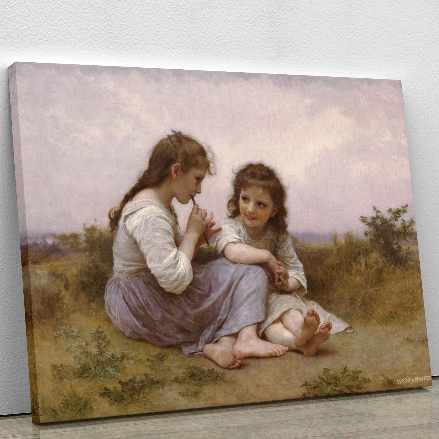 A Childhood Idyll 1900 By Bouguereau Canvas Print or Poster