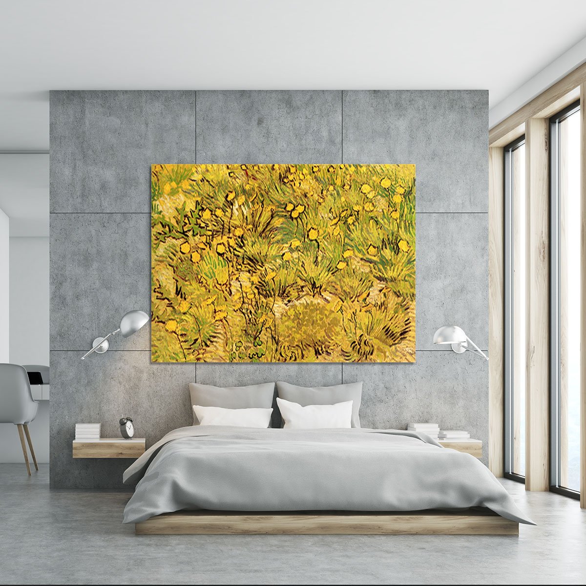 A Field of Yellow Flowers by Van Gogh Canvas Print or Poster